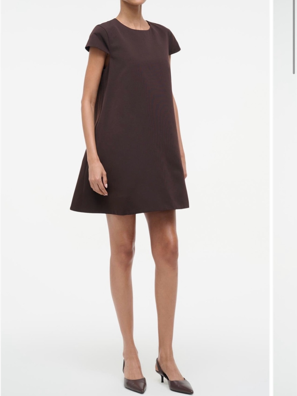 STAUD Mia Cotton Blend Minidress